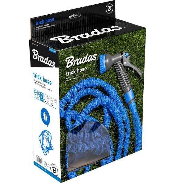Фото - Набор для полива BRADAS TRICK HOSE 15-45 м Голубой (WTH1545BL)