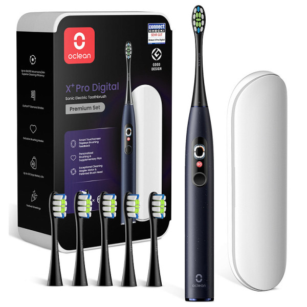 Фото - Зубная щетка электрическая Oclean X Plus Pro Digital Blue (6970810556186) Фото - Зубная щетка электрическая Oclean X Plus Pro Digital Blue (6970810556186)