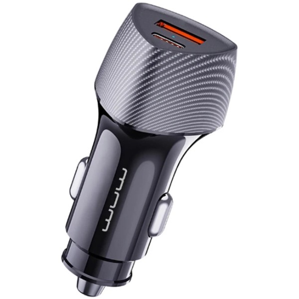 Фото - Автомобильное зарядное устройство WUW C206 PD20W+QC3.0 Grey (6972573333394)