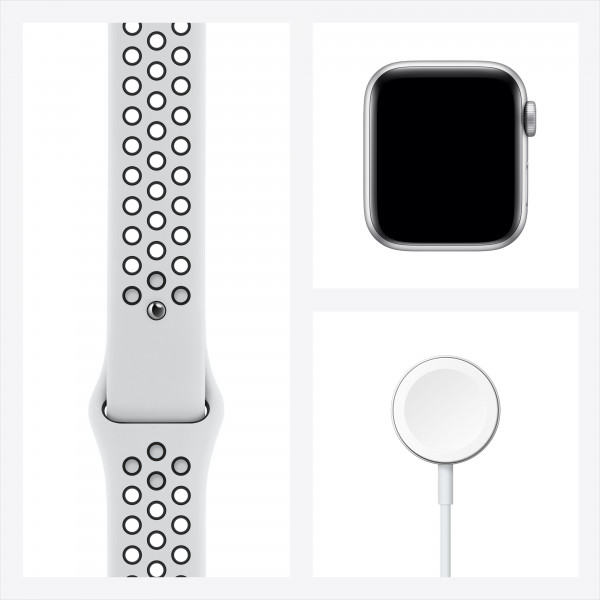 Фото - Смарт-годиник Apple Watch Nike SE 40mm Silver Aluminium Case with Pure Platinum/Black Nike Sport Band