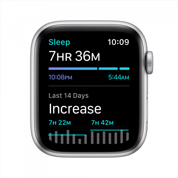 Фото - Смарт-часы Apple Watch SE 44mm Silver Aluminium Case with White Sport Band