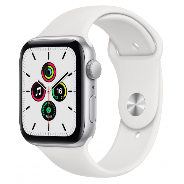 Фото - Смарт-часы Apple Watch SE 44mm Silver Aluminium Case with White Sport Band