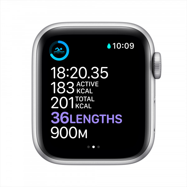 Фото - Смарт-годинник Apple Watch Series 6 44mm Silver Aluminium Case with White Sport Band