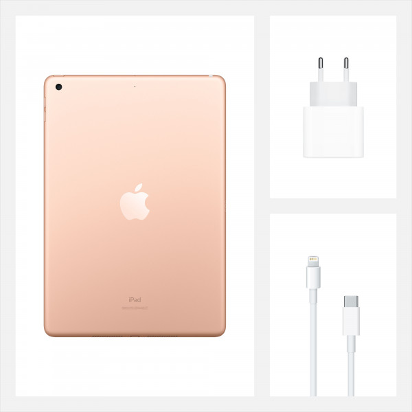 Фото - Планшет Apple iPad 10.2'' Cellular 128GB MYMN2RK/A Gold