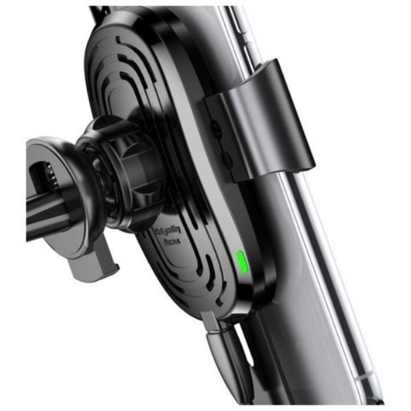 Фото - Автодержатель с беспроводной зарядкой Baseus Wireless Charger Gravity Car Mount Black (WXYL-01)