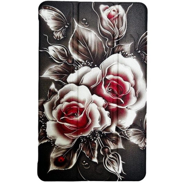 Фото - Чохол для планшету BeCover Smart Case for Samsung Galaxy Tab A11 SM-X133/X135 8.7" Black Rose (713983)