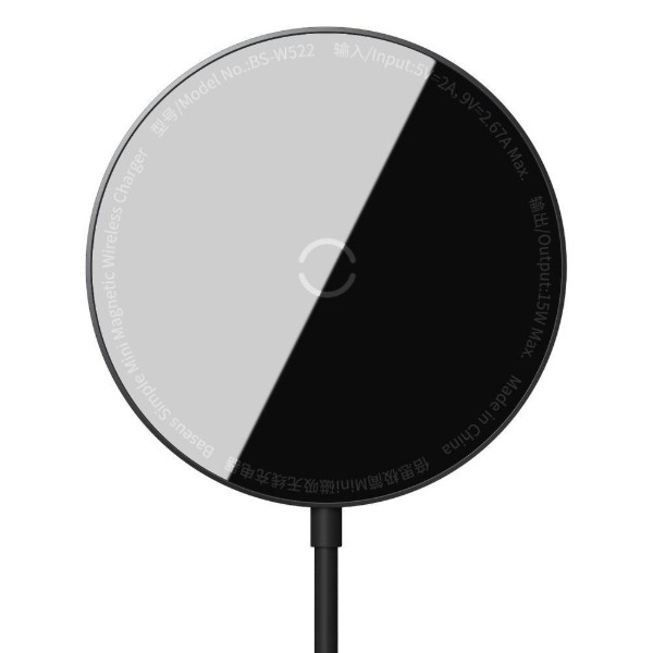 Фото - Беспроводное зарядное устройство Baseus Simple Mini Magnetic 15W (WXJK-F01) Фото - Беспроводное зарядное устройство Baseus Simple Mini Magnetic 15W (WXJK-F01)