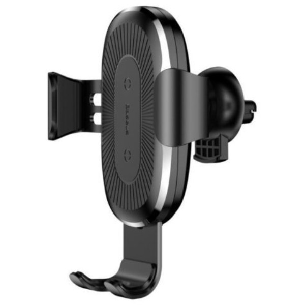 Фото - Автодержатель с беспроводной зарядкой Baseus Wireless Charger Gravity Car Mount Black (WXYL-01)