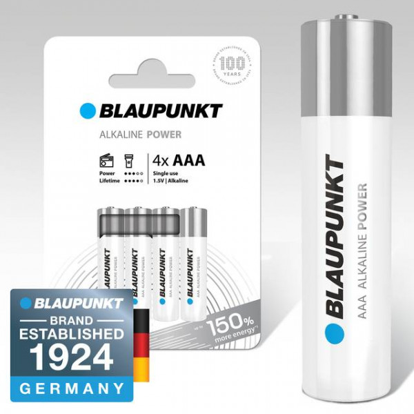 Фото - Батарейка тип AAA Blaupunkt Alkaline AAA pack 4 pcs (LR03BPO/4CP)