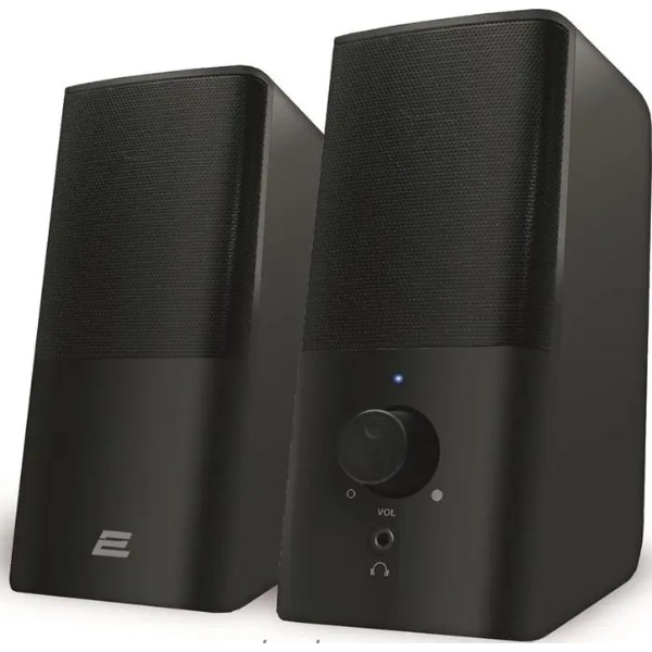 Фото - Компьютерная акустика компактная 2.0 2E PCS202 USB Black (2E-PCS202BK)