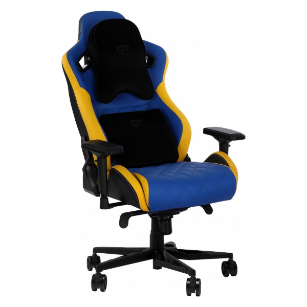 Фото - Кресло для геймеров GT Racer X-0724 Blue/Yellow