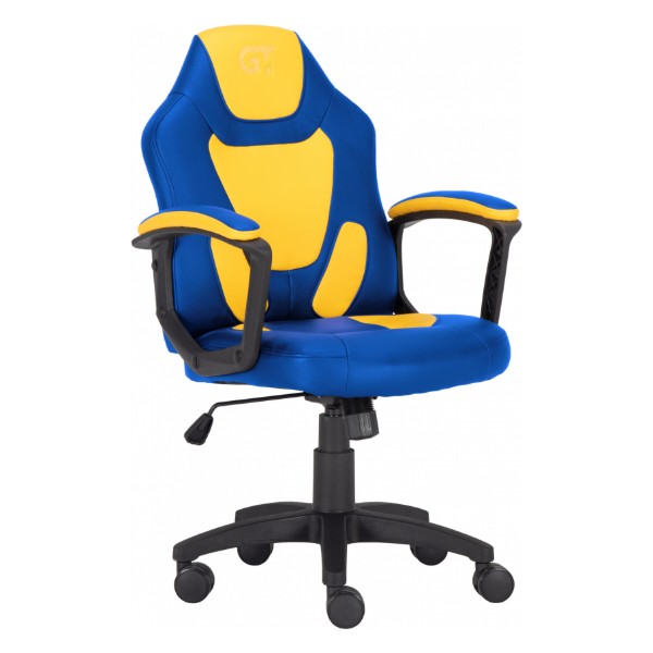 Фото - Крісло для геймерів GT Racer X-1414 Blue/Yellow (Kids)