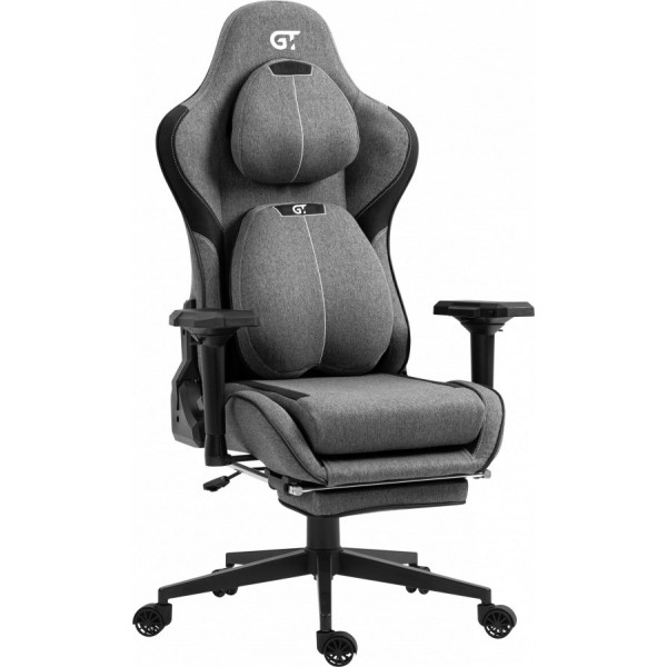 Фото - Крісло для геймерів GT Racer X-2308 Fabric Gray/Black