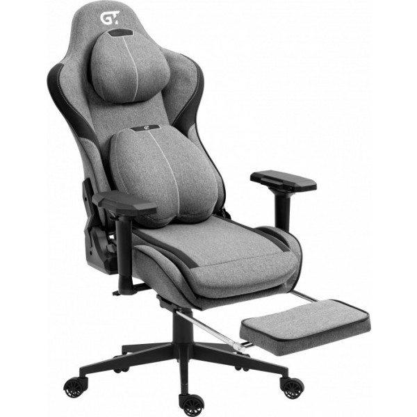 Фото - Крісло для геймерів GT Racer X-2308 Fabric Gray/Black
