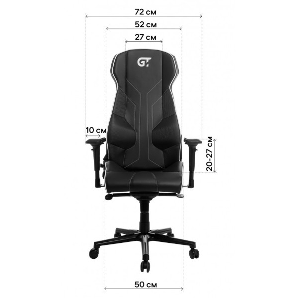 Фото - Кресло для геймеров GT Racer X-8007 Dark Gray/Black