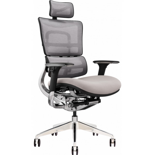 Фото - Крісло офісне GT Racer X-801 Bright Gray (W-20 B-40)