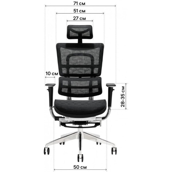 Фото - Кресло офисное GT Racer X-801L Black (W-21, B-41)