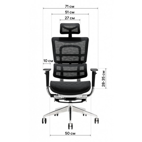 Фото - Крісло офісне GT Racer X-801L Bright Gray (W-20 B-40)