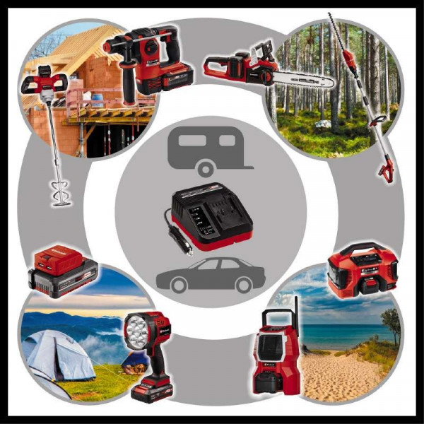 Фото - З/П до акумуляторної батареї для електроінструментів Einhell Power X-Car Charger 18V 3A (4512113)