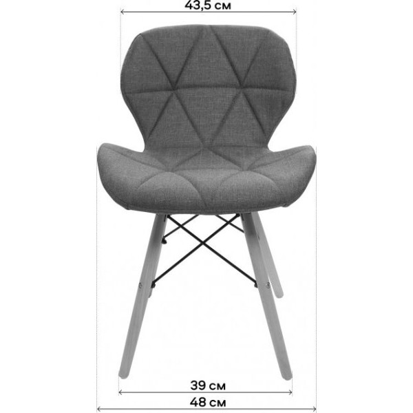 Фото - Стілець кухоний GT Racer X-D27 Velvet Gray