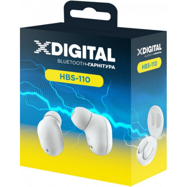 Фото - Навушники вкладиші бездротові TWS X-Digital HBS-110 White