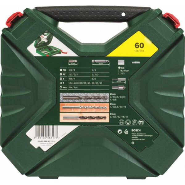 Фото - Набір свердел Bosch і біт X-Line-60 New Generation (2.607.010.611)