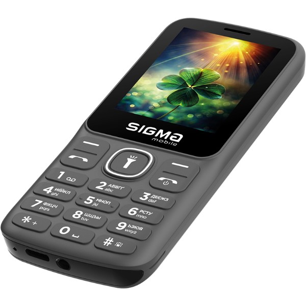 Фото - Мобильный телефон Sigma mobile X-style 242 LUCKY Type-C Gray