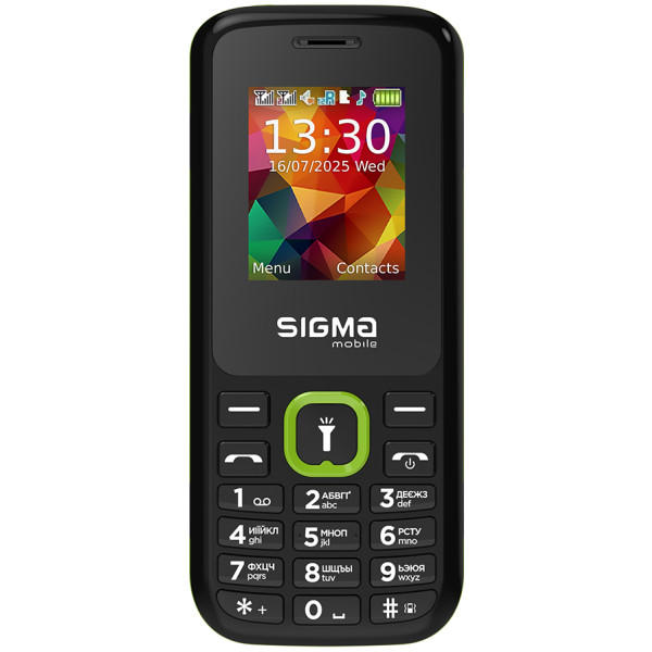 Фото - Мобильный телефон Sigma mobile X-style 171 MINI TYPE-C Black/Green