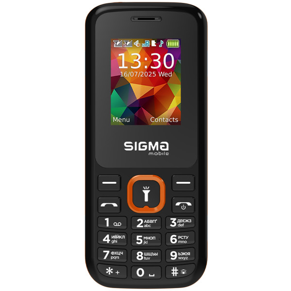 Фото - Мобільний телефон Sigma mobile X-style 171 MINI TYPE-C Black/Orange