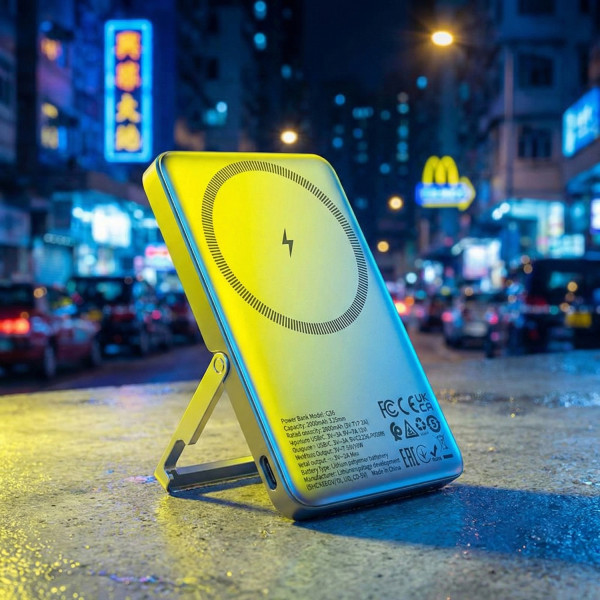 Фото - Батарея мобільна HOCO Q36 Sunlight PD20W Magnetic 5000 mAh Metal Grey (714986)