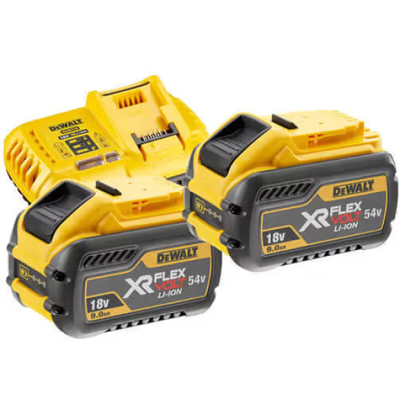 Фото - З/У к аккумуляторной батарее для электроинструментов DeWALT + 2 аккумулятора (DCB118X2)