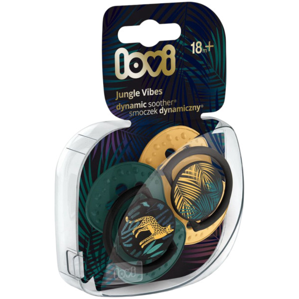 Фото - Динамічна пустушка Lovi 18+ м-ців 2 шт. Jungle Vibes Boy (22/904boy)