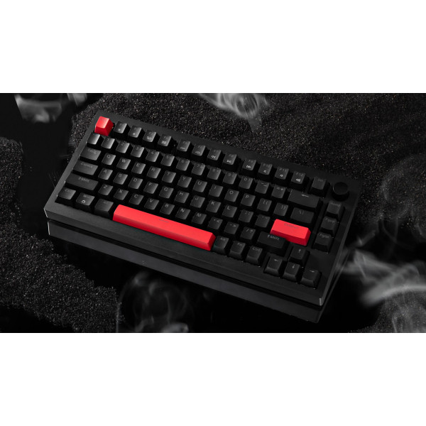 Фото - Клавіатура дротова ігрова Lemokey X4 84Key, Keychron Red, USB-A, QMK/VIA, Hot-Swap, EN/UKR, RGB Black (X4-H1-UA)