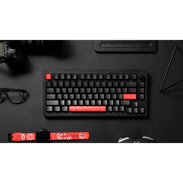 Фото - Клавіатура дротова ігрова Lemokey X4 84Key, Keychron Red, USB-A, QMK/VIA, Hot-Swap, EN/UKR, RGB Black (X4-H1-UA)