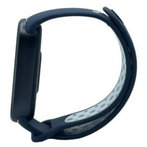 Фото - Ремінець для фітнес-браслета BeCover Vents Style for Xiaomi Mi Smart Band 9 Blue-White (711987)
