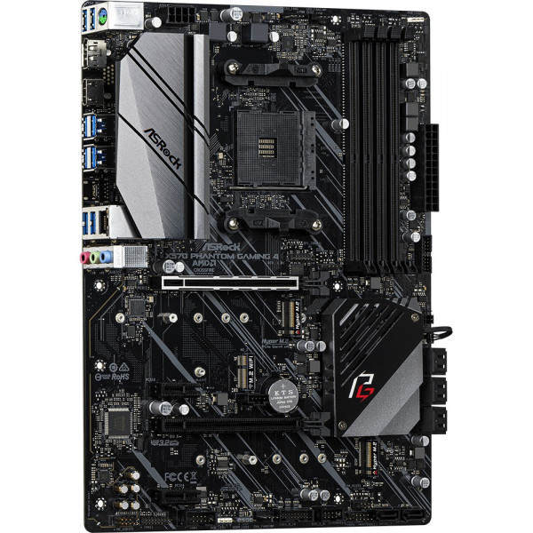 Фото - Материнська плата ASRock AMD AM4 X570 4DDR4 2PCIex16 2M.2 ATX (X570 PHANTOM GAMING 4)