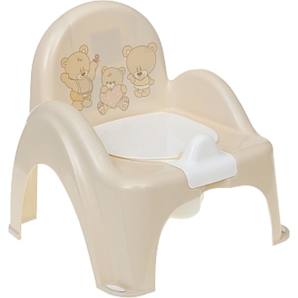 Фото - Горшок детский Tega Baby стульчик Мишки с музыкой Кремовый (PO-043-119)