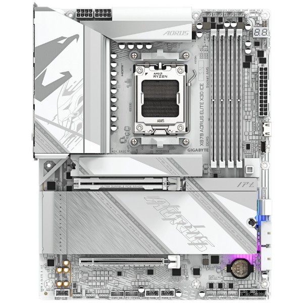 Фото - Материнская плата Gigabyte X870 AORUS ELITE X3D ICE DDR5