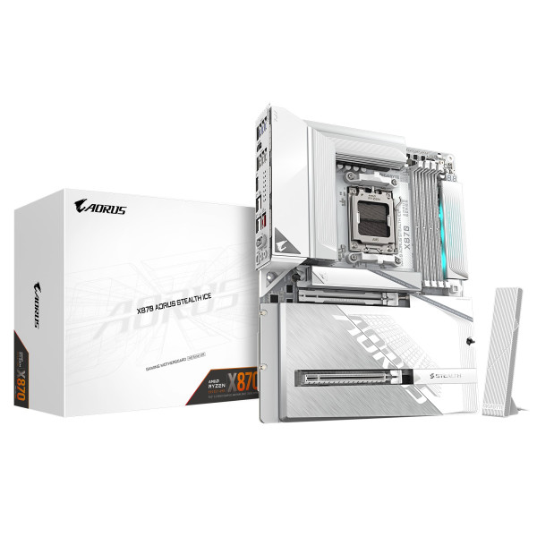 Фото - Материнская плата Gigabyte X870 AORUS STEALTH ICE