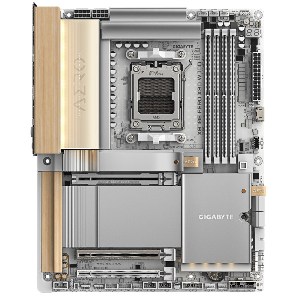 Фото - Материнська плата Gigabyte X870E AERO X3D WOOD