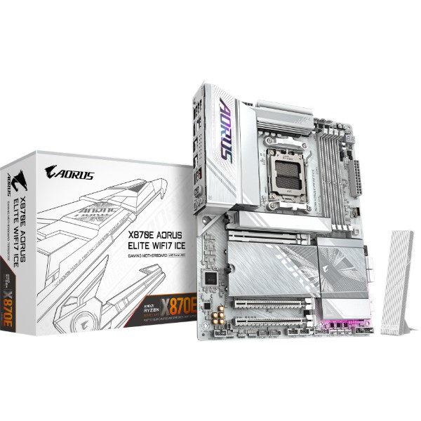 Фото - Материнська плата Gigabyte X870E AORUS ELITE WIFI7 ICE DDR5
