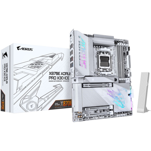 Фото - Материнская плата Gigabyte X870E AORUS PRO X3D ICE DDR5