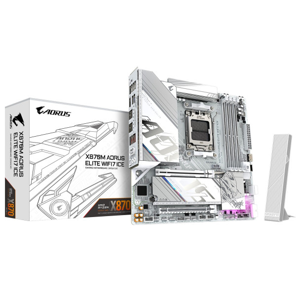 Фото - Материнська плата Gigabyte X870M AORUS ELITE WIFI7 ICE