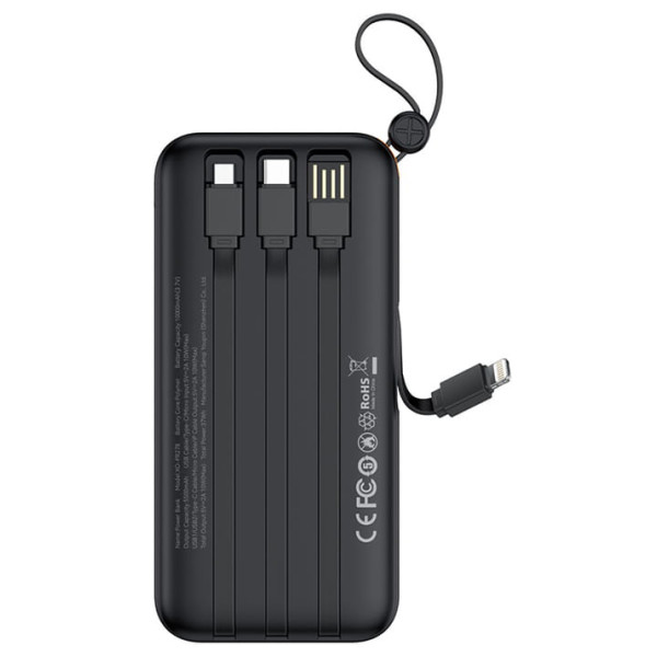 Фото - Батарея мобільна XO PR278 10000mAh 10W Black
