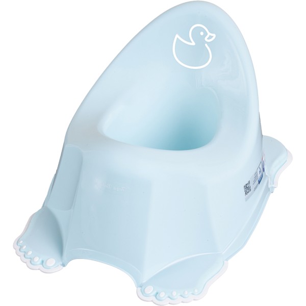 Фото - Горщик дитячий Tega Baby Каченя з антиковзаючою гумою Блакитний (DK-001-129)