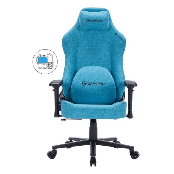 Фото - Крісло для геймерів GamePro FGC750LB Size L Fabric Light Blue