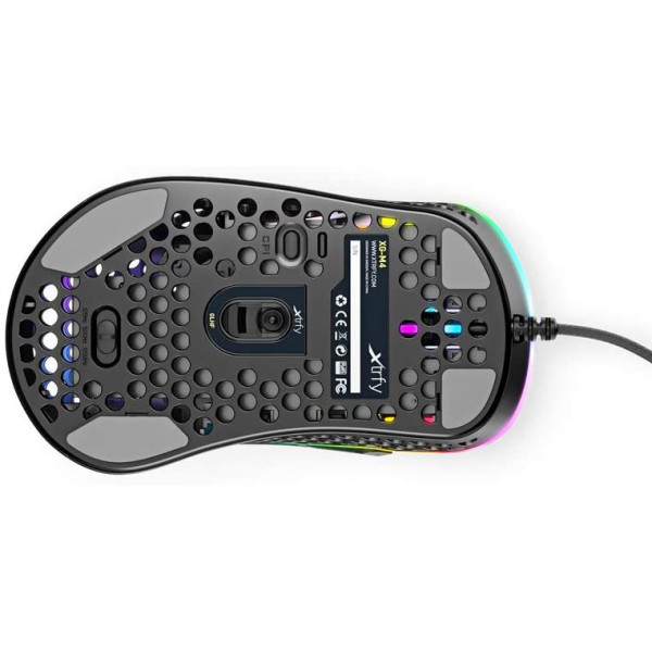Фото - Миша дротова ігрова Xtrfy M4 RGB Black (XG-M4-RGB-BLACK)