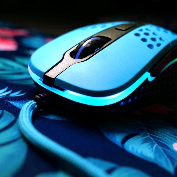 Фото - Миша дротова ігрова Xtrfy M4 RGB Miami Blue (XG-M4-RGB-BLUE)