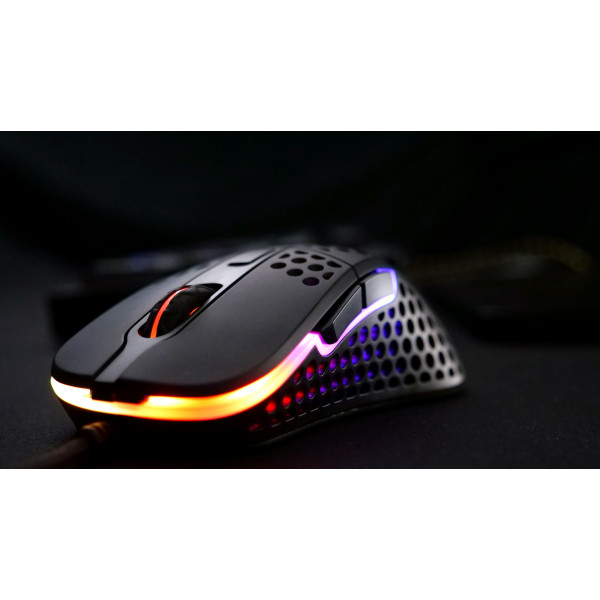 Фото - Миша дротова ігрова Xtrfy M4 RGB Black (XG-M4-RGB-BLACK)