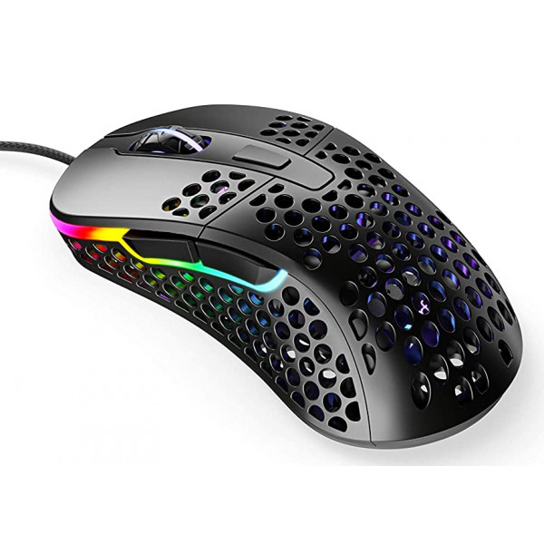 Фото - Миша дротова ігрова Xtrfy M4 RGB Black (XG-M4-RGB-BLACK)